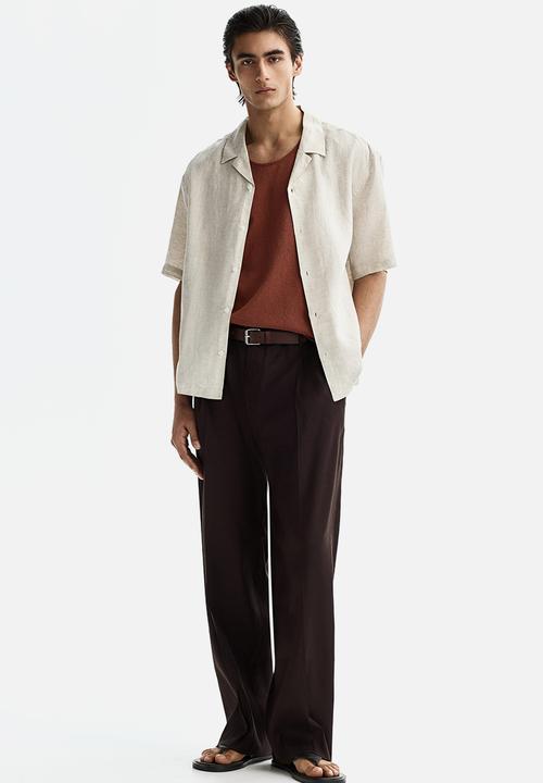 H&M - Regular fit knitted vest top - dusty red