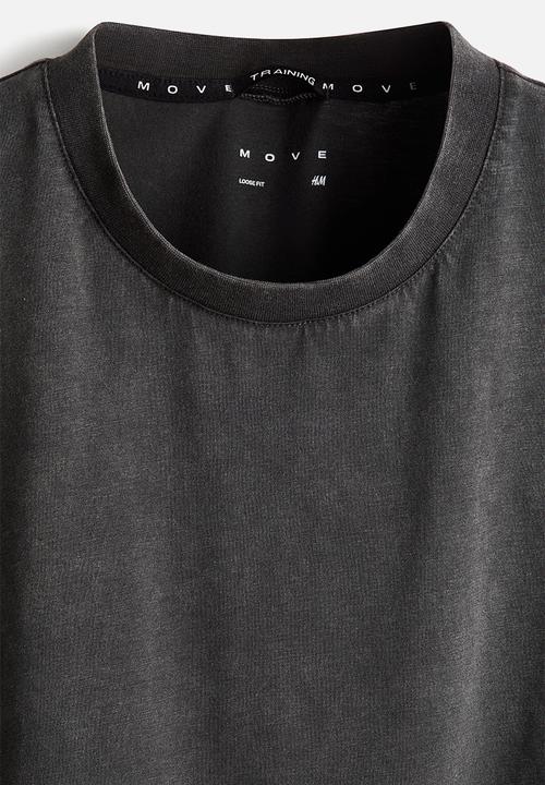 H&M - Loose fit sports vest top with drymove. - dark grey