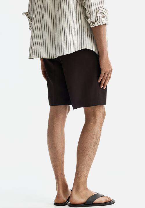 H&M - Loose fit bermuda shorts - dark brown