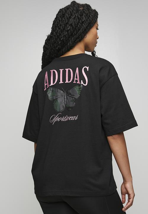 adidas Performance - W Camo L T - Black