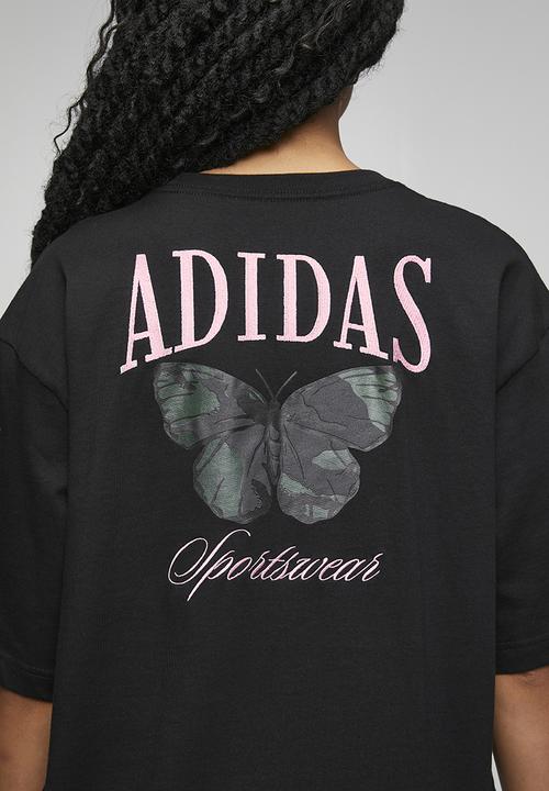 adidas Performance - W Camo L T - Black