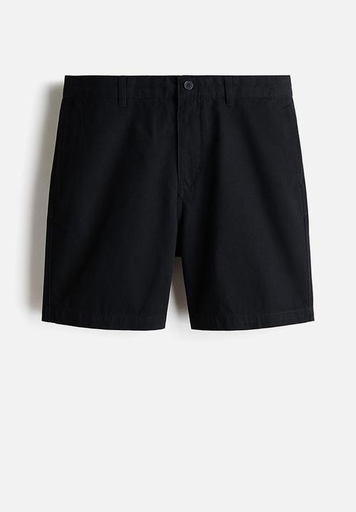 H&M - Relaxed fit chino shorts - black
