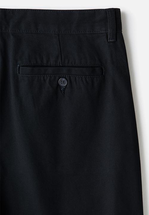 H&M - Relaxed fit chino shorts - black