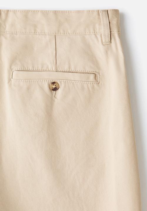 H&M - Relaxed fit chino shorts - beige
