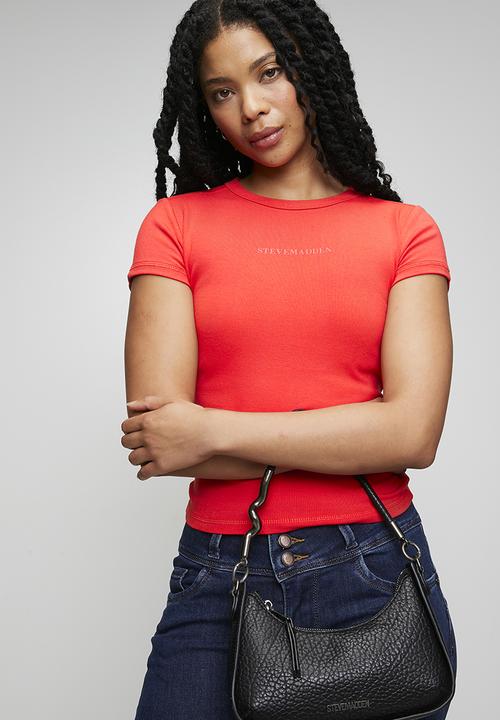 Steve Madden - Ladies kai short sleeve top - red