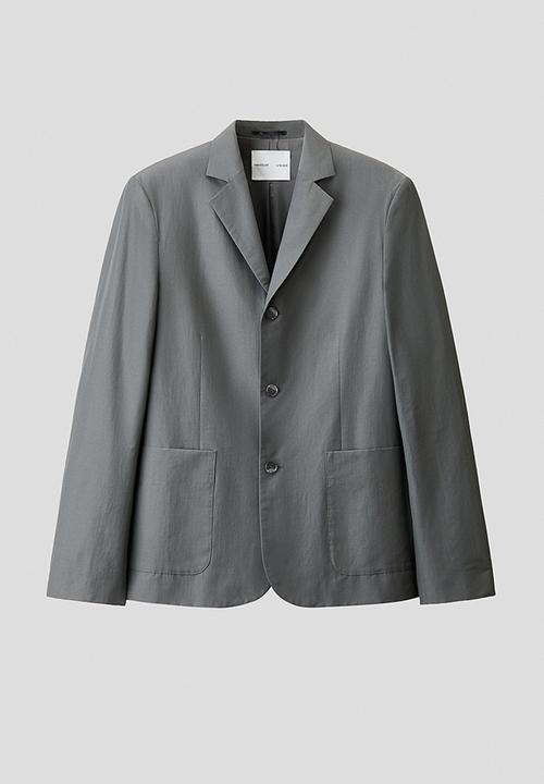 H&M - Relaxed fit single-breasted jacket - dark grey
