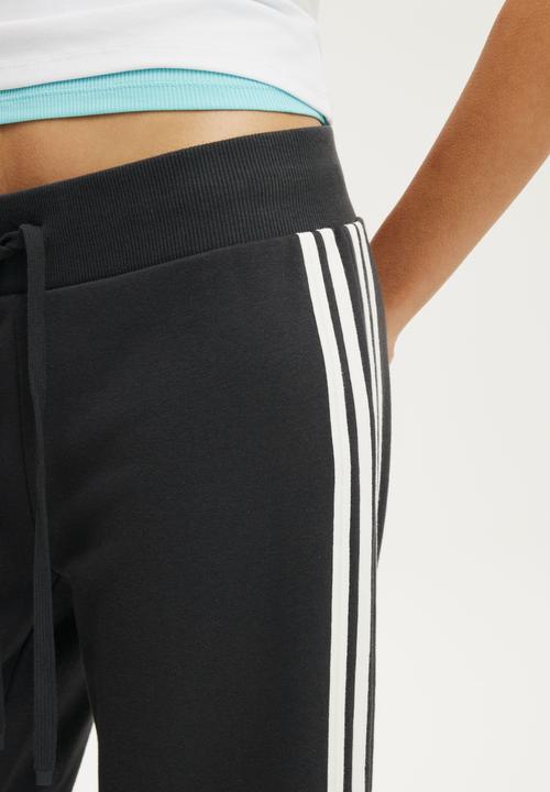 Cotton On - Capri Fleece Sweatpant - Shadowstone/White Stripe