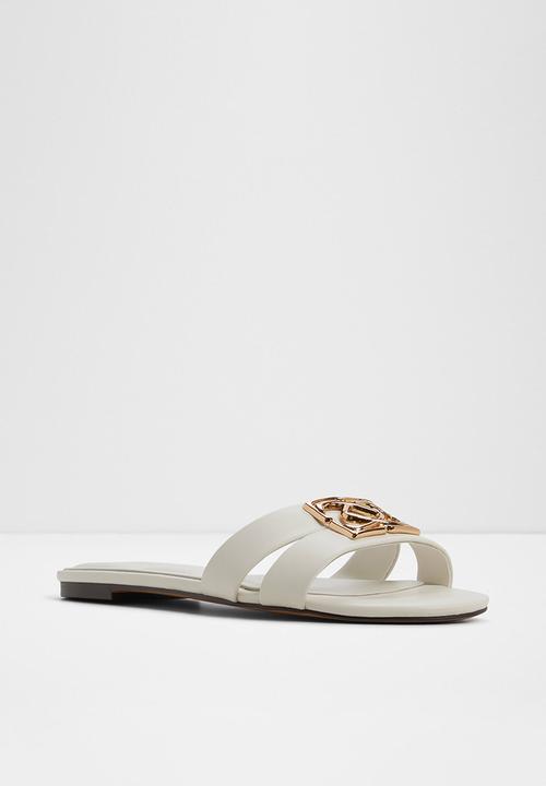 ALDO - Sunray slide - white/bone
