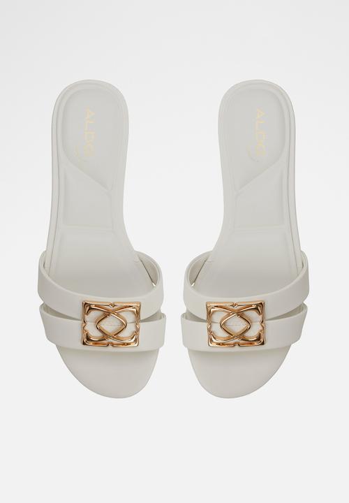 ALDO - Sunray slide - white/bone