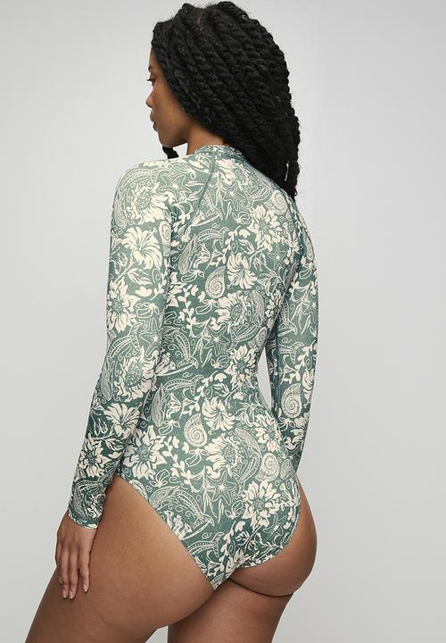 Lizzy - Ladies long sleeve full body rashvest swimsuit - beach boho