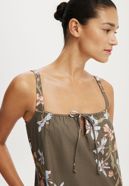 Cotton On - Willow Mini Dress - Isla Floral Blue