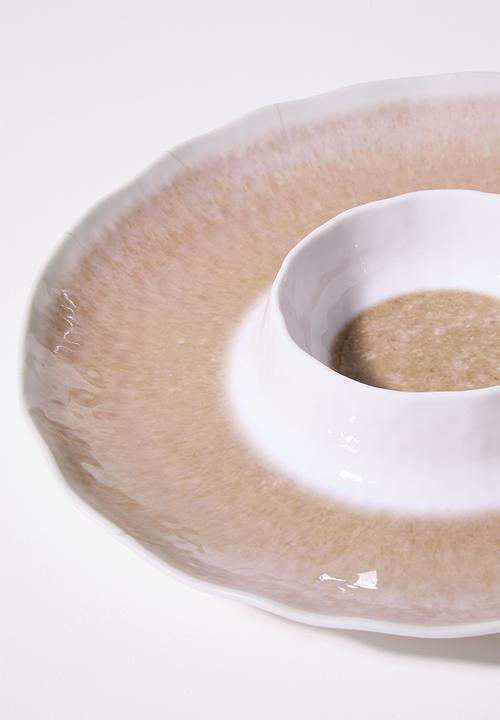 Excellent Houseware - Glaze Melamine Dip Plate 35cm - Rust 