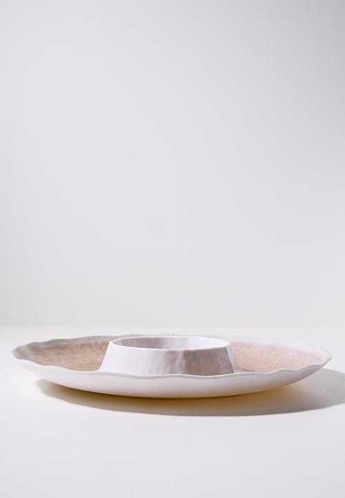 Excellent Houseware - Glaze Melamine Dip Plate 35cm - Rust 