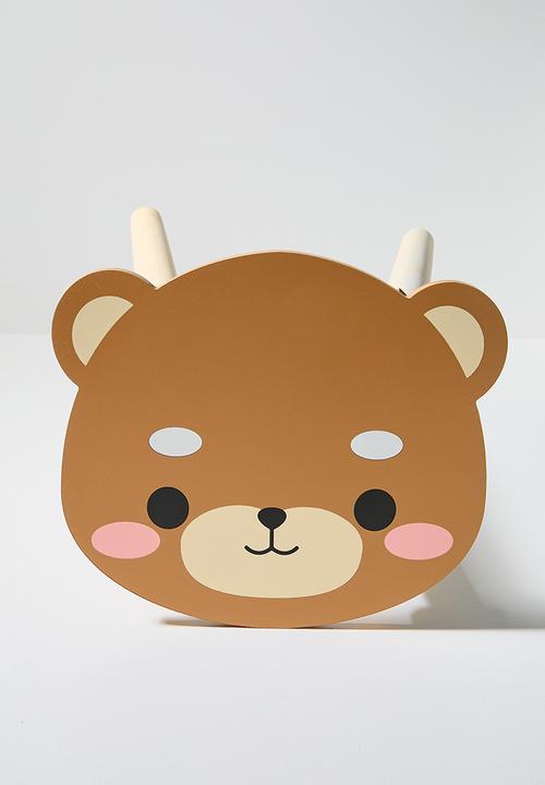 H&S - Teddy Bear Stool - Brown