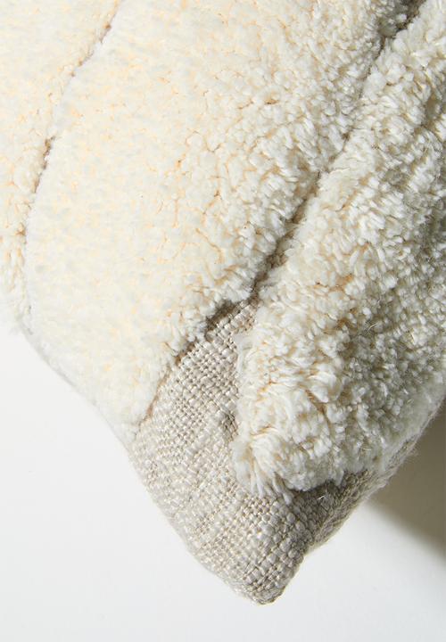 Sixth Floor - Embroidered foliage Scatter Cover- Natural