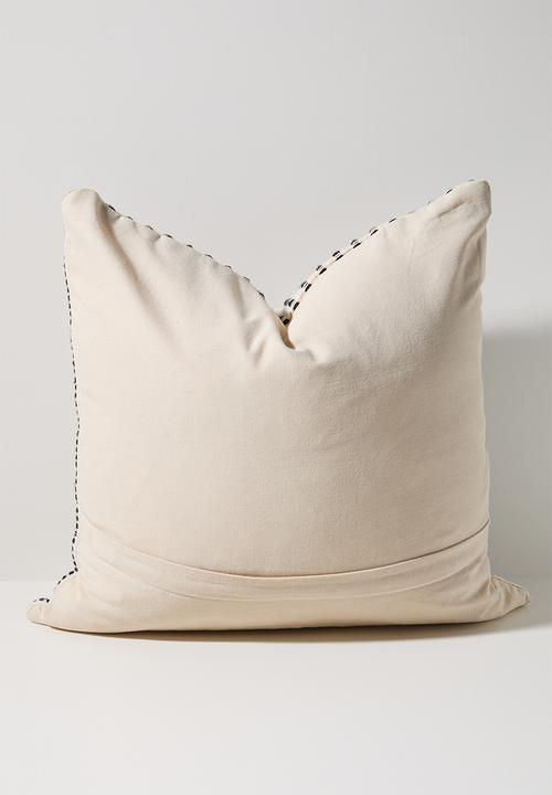 Sixth Floor - Zephyr Woven Stripe Cushion Cover - Charcoal