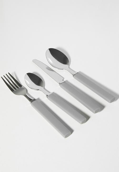 Excellent Houseware - Chrome S steel  17pcs cutlery set - Grey