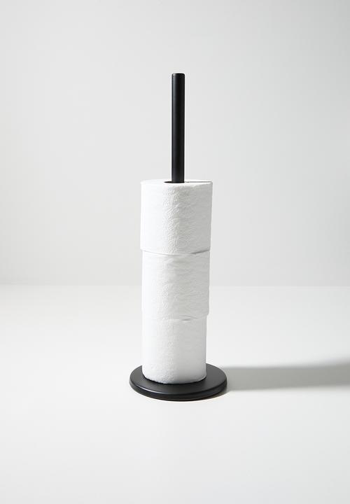 Bathroom Solutions - Toilet Roll Holder - Black