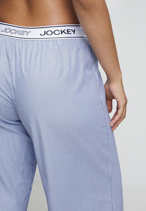 Jockey - Easy edit woven stripe pj pants - blue