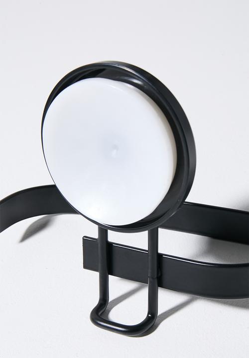 Bathroom Solutions - Suction toilet roll holder - black
