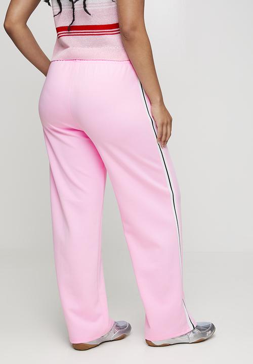 Stella Morgan - Pull On Elasticated Straight Leg Jogger With Side Tape Detail - Pink