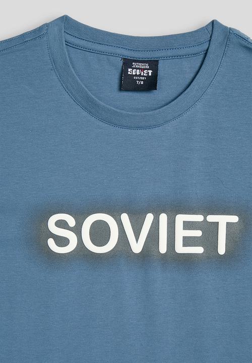 SOVIET - Boys s/Slv Box Fit Fashion Tee -Airforce