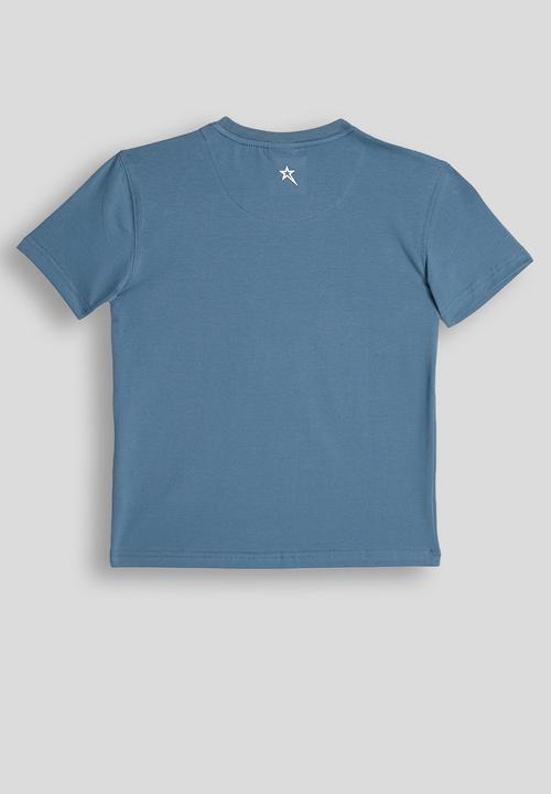 SOVIET - Boys s/Slv Box Fit Fashion Tee -Airforce