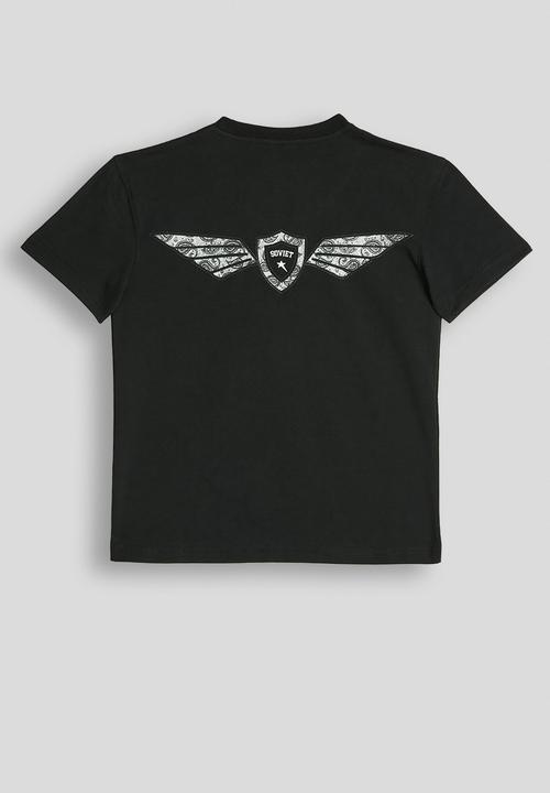 SOVIET - Boys S/Slv Crew Neck Tee (Box Fit) - Black