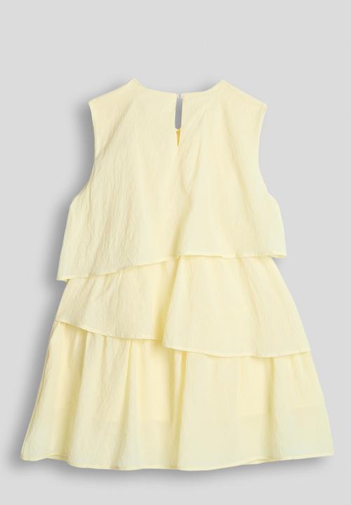 Pop Candy - Asymmetrical tier hem dress - light yellow