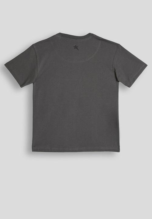 SOVIET - Boys S/Slv Crew Neck Tee (Box Fit) - Anthracite