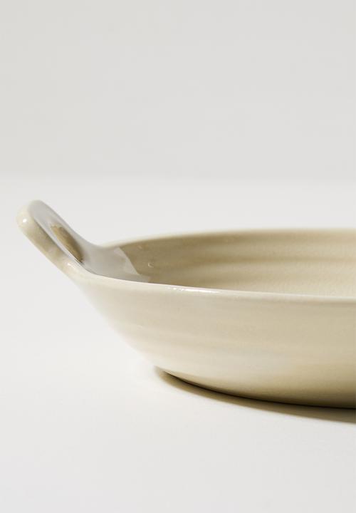 Sixth Floor - Stoneware Fish Serving Bowl - Natural