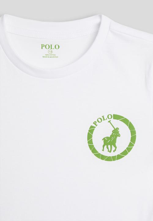 POLO - Boys Cory Printed Short sleeve Tee - White