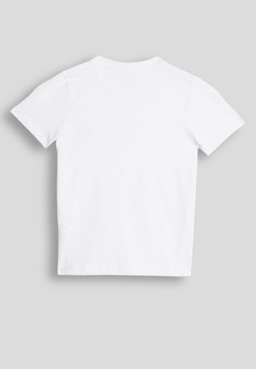 POLO - Boys Cory Printed Short sleeve Tee - White