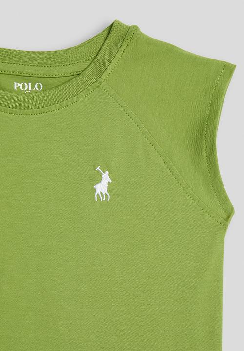 POLO - Girls Candice Raglan Sleeveless Tee - Green