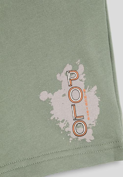 POLO - Boys Jabulani Printed Short - Thyme