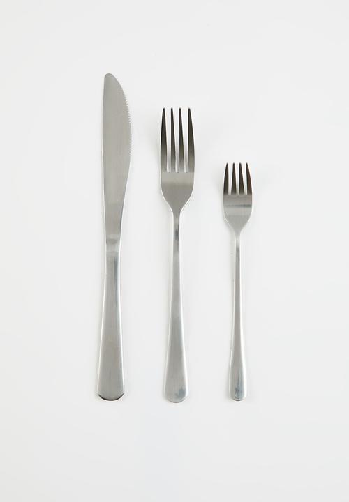 Excellent Houseware - Silver Mirror Polish Cutlery Set 72pcs - silver