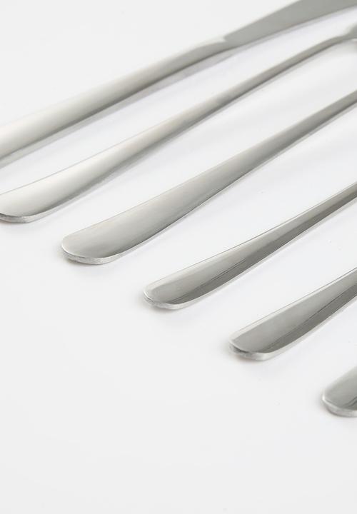 Excellent Houseware - Silver Mirror Polish Cutlery Set 72pcs - silver