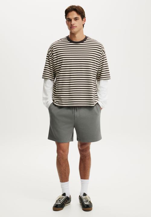 Cotton On - Everyday Fleece Short - Slate Stone