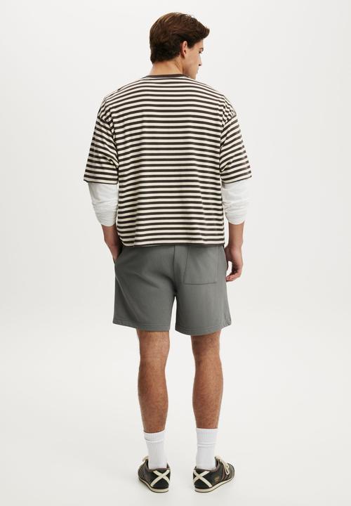 Cotton On - Everyday Fleece Short - Slate Stone