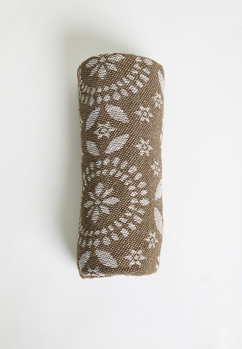 H&S - Floral Cotton Throw - Natural