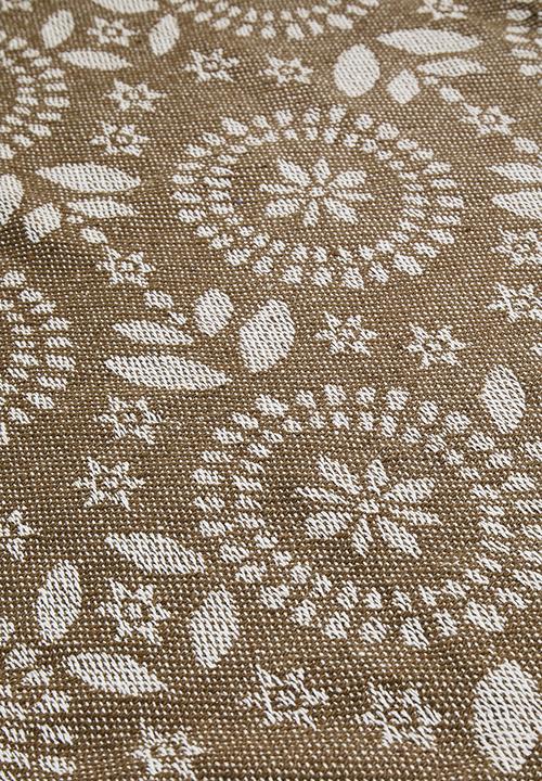 H&S - Floral Cotton Throw - Natural