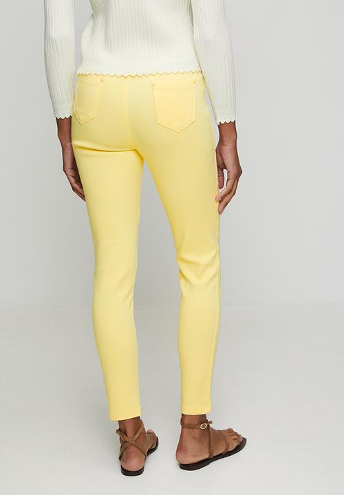 Stella Morgan - Narrow Waistband Mid Wasit Pull On Legging - Lemon