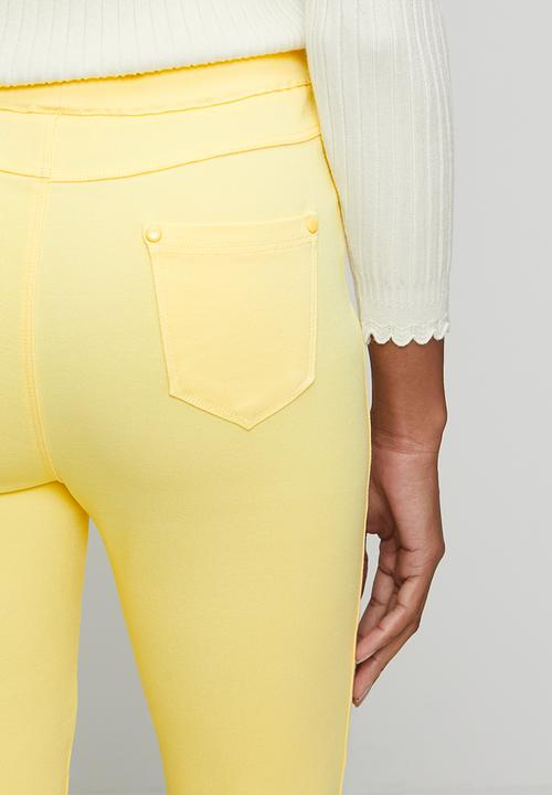 Stella Morgan - Narrow Waistband Mid Wasit Pull On Legging - Lemon