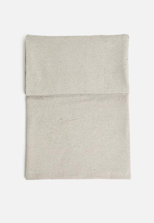 H&S - Cotton Melange Blanket - Natural