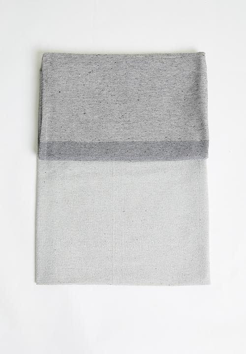 H&S - Cotton Melange Blanket - Grey