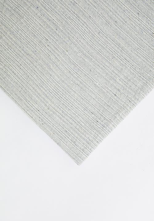 H&S - Cotton Striped Blanket - Grey