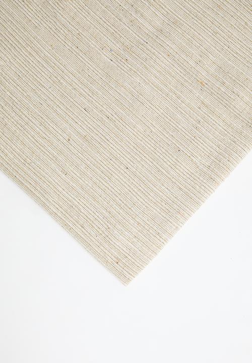 H&S - Cotton Striped Blanket - Natural