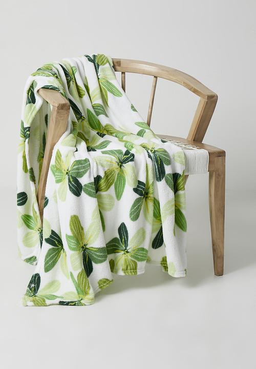 H&S - Floral Fleece Throw - Multi