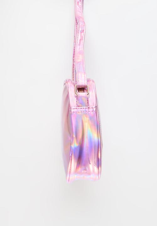 Pop Candy - Barbie Metallic Heart Sling Bag - pink