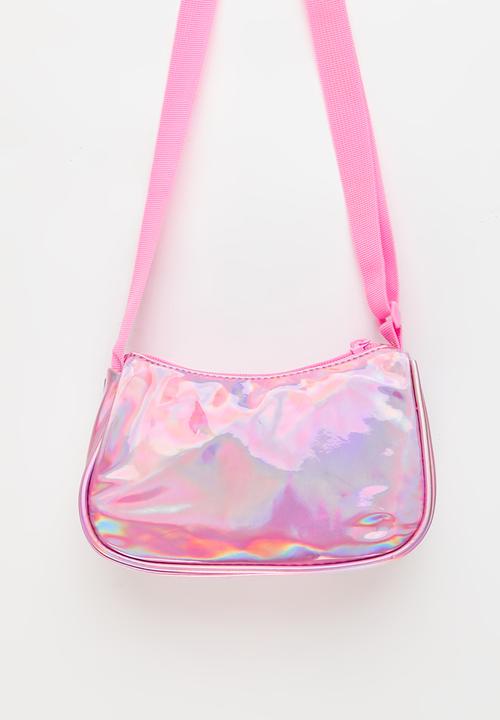 Pop Candy - Princess Metallic Hobo Sling Bag - pink